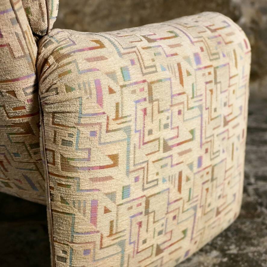Strässle graphic sofa, 1980s