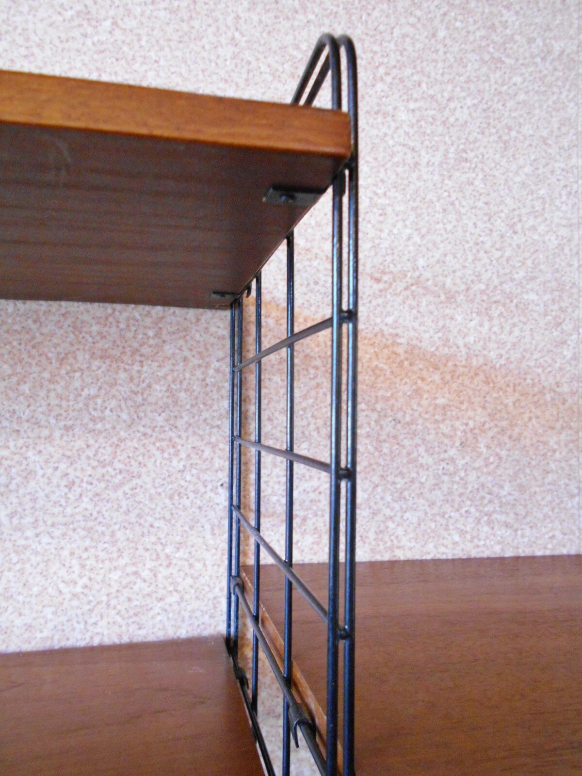 Scandinavian teak wall shelves and modular teak