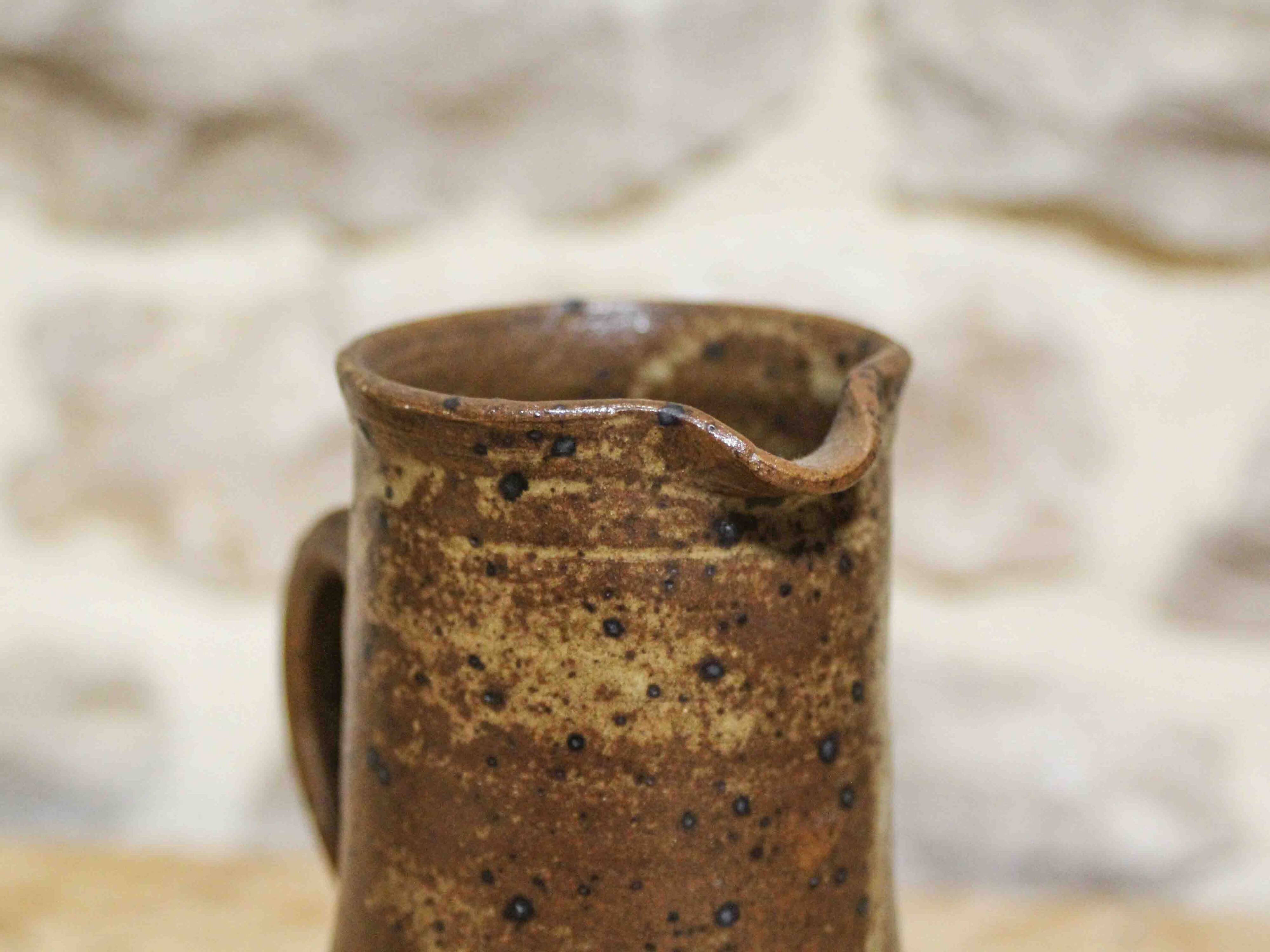 Pyrite stoneware pitcher