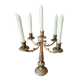 Old candelabra with 5 arms in chiseled bronze
