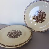 3 flat plates from Sarreguemines, Argonne model