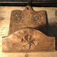 Porte objets mural sculpté en bois par Les sculpteurs du lac