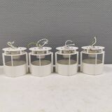 Four Magazine Spots/Lamps, by Vilhelm Wohlert for Louis Poulsen 70s Denmark