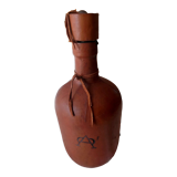 Leather covered bottle with stopper