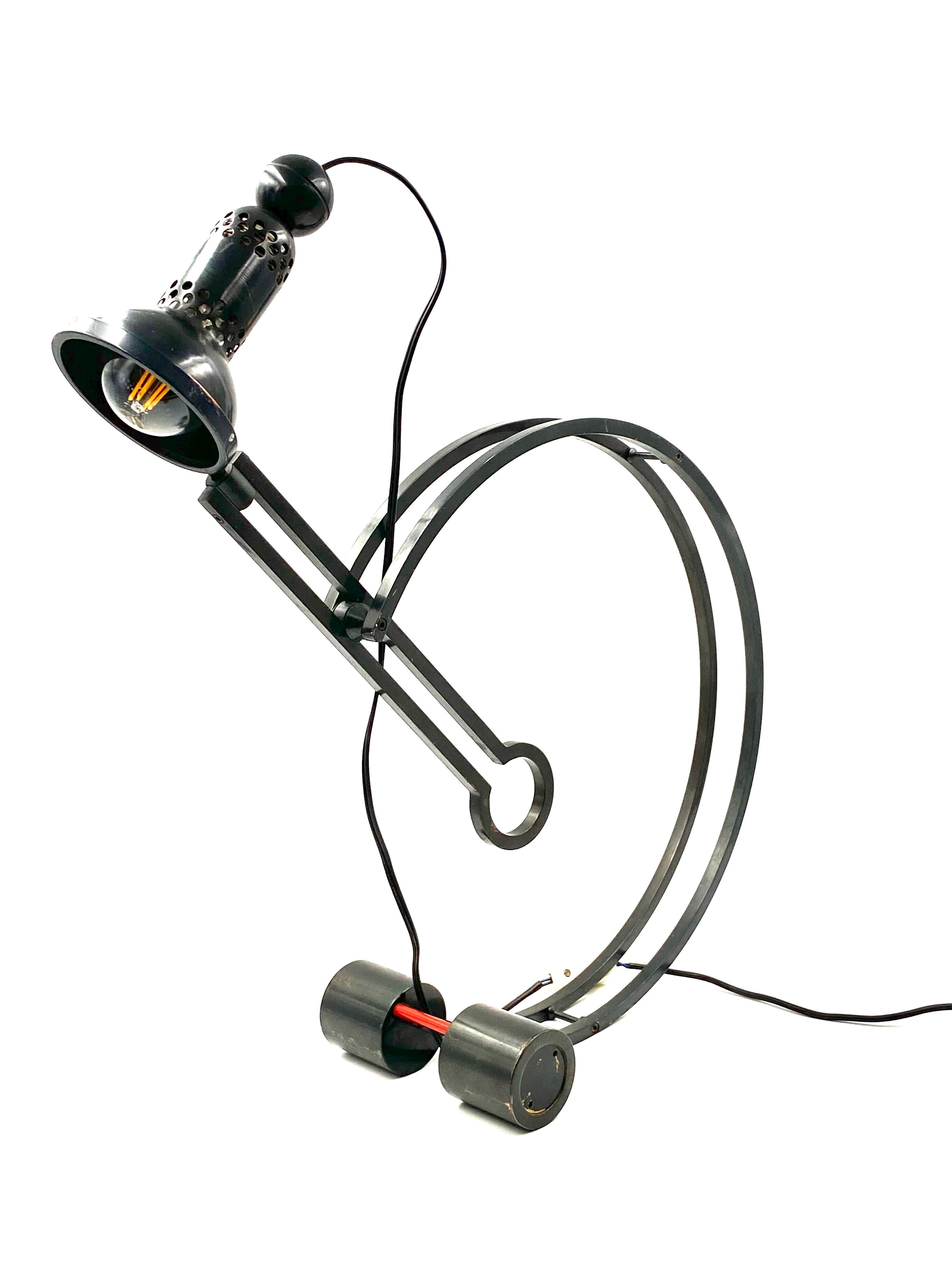 Charles Martin, Pendulum table lamp, Woka Austria 1970s