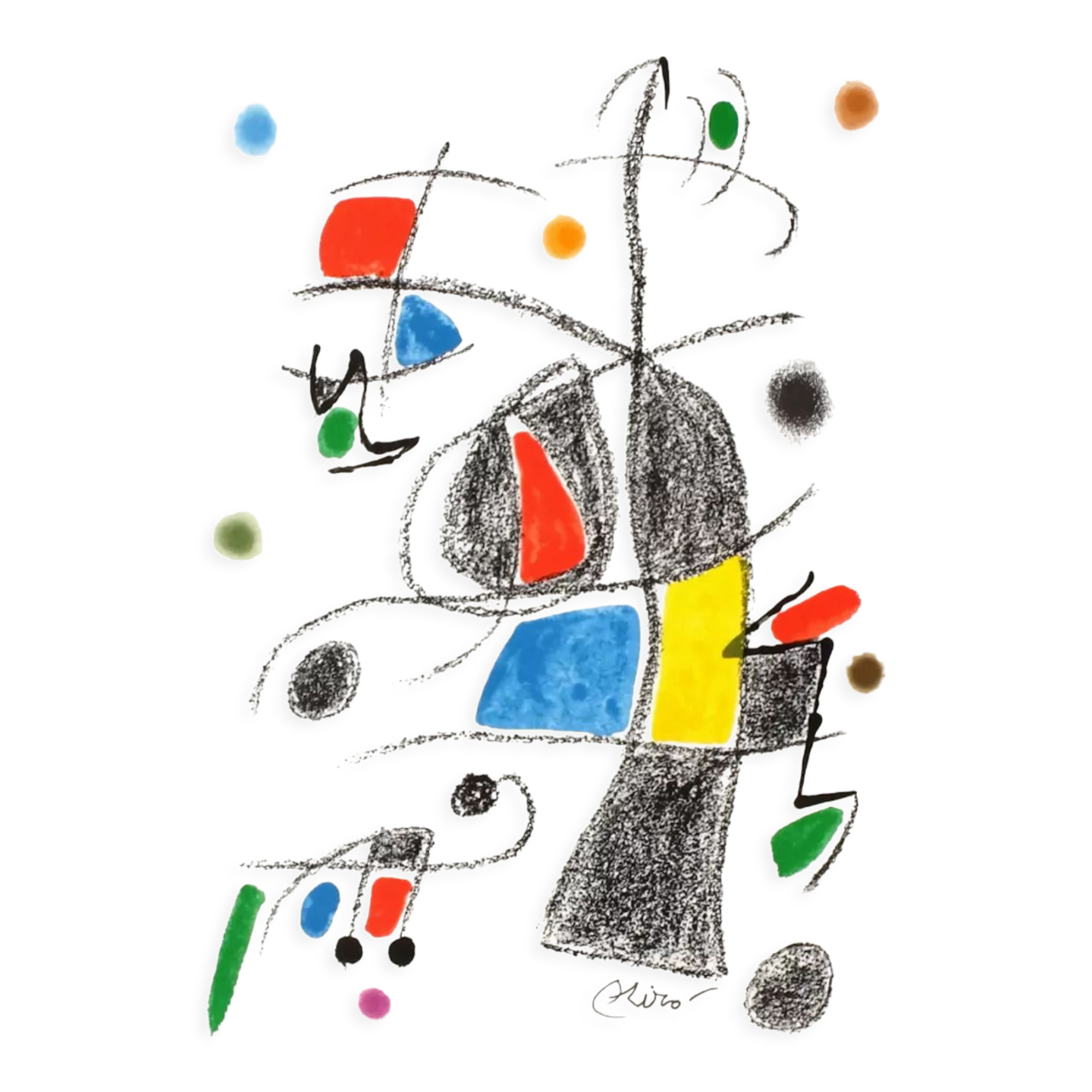 Lithographie originale Joan Miro 1975