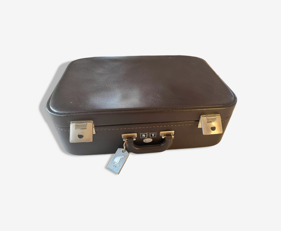 Valise marron Favo vintage