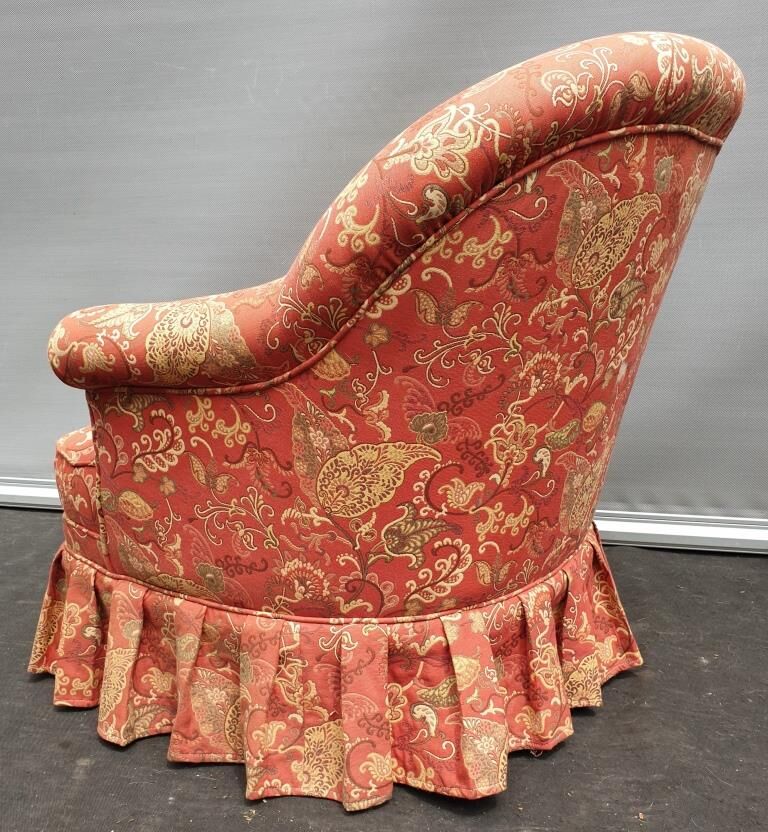 Toad armchair upholsterer cashmere fabric