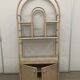 Vintage large Bamboo and Rattan display Cabinet, 1980’s