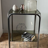 Service table with shelf