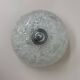 Vintage frosted ice glass ceiling lamp , 1970s