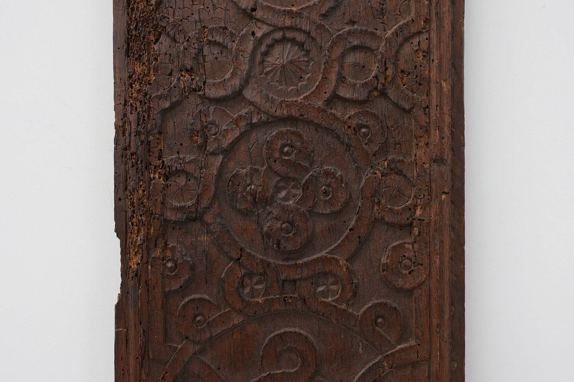 16th Century Gothic Wood Panel from France with Geometric Ornament