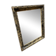 Miroir bois noir et blanc vintage