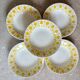 Set of 5 deep plates Lys Digoin Sarreguemines