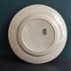 Assiette de service ronde vintage française, 30 cm de diamètre, Longwy, mod. Bordeaux