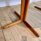 Table à manger ronde extensible en teck, années 1960