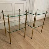 Pair of neo classic side tables, 1970s