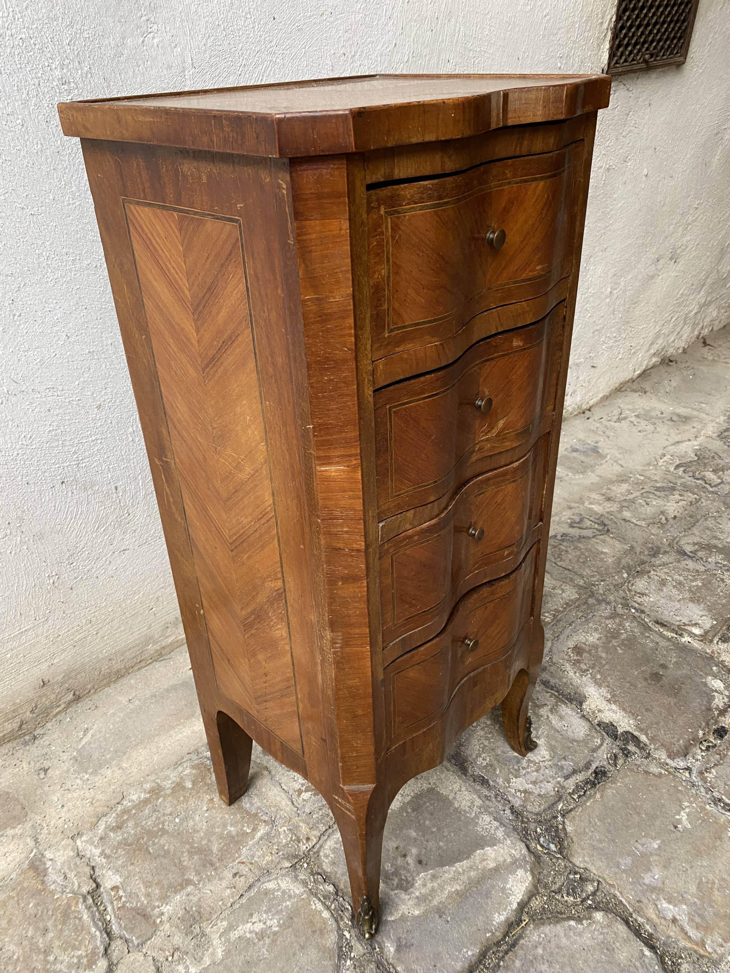 Chiffonier XIX/XX 4 mahogany drawers