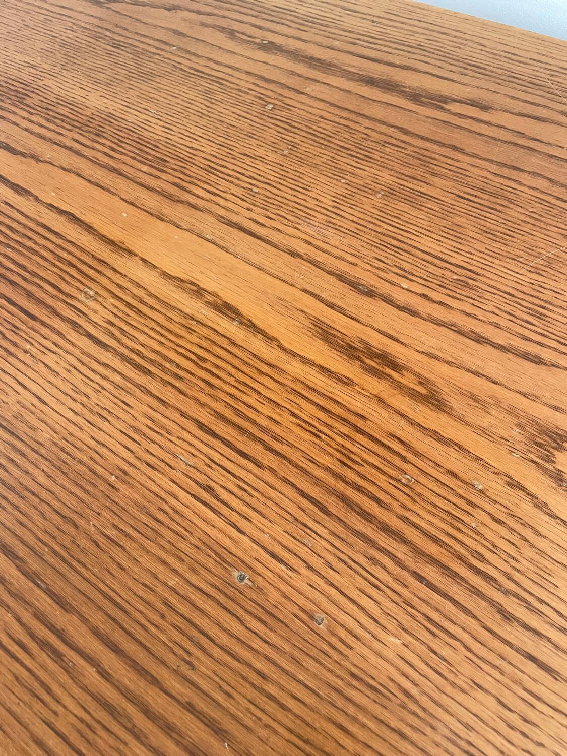 Teak and steel desk