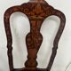 Set of eight Dutch marquetry chairs from the 19th century.
