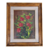 Dipinto "Rose Rosse" – Firmato WALTER – Elegante Cornice Dorata