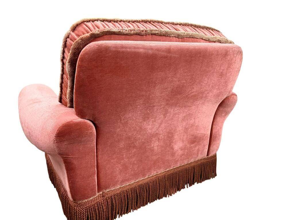 Fauteuil rose vintage