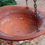 Hanging planter in glazed terracotta late nineteenth