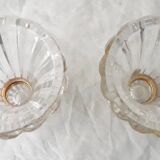 Pair of crystal candlesticks