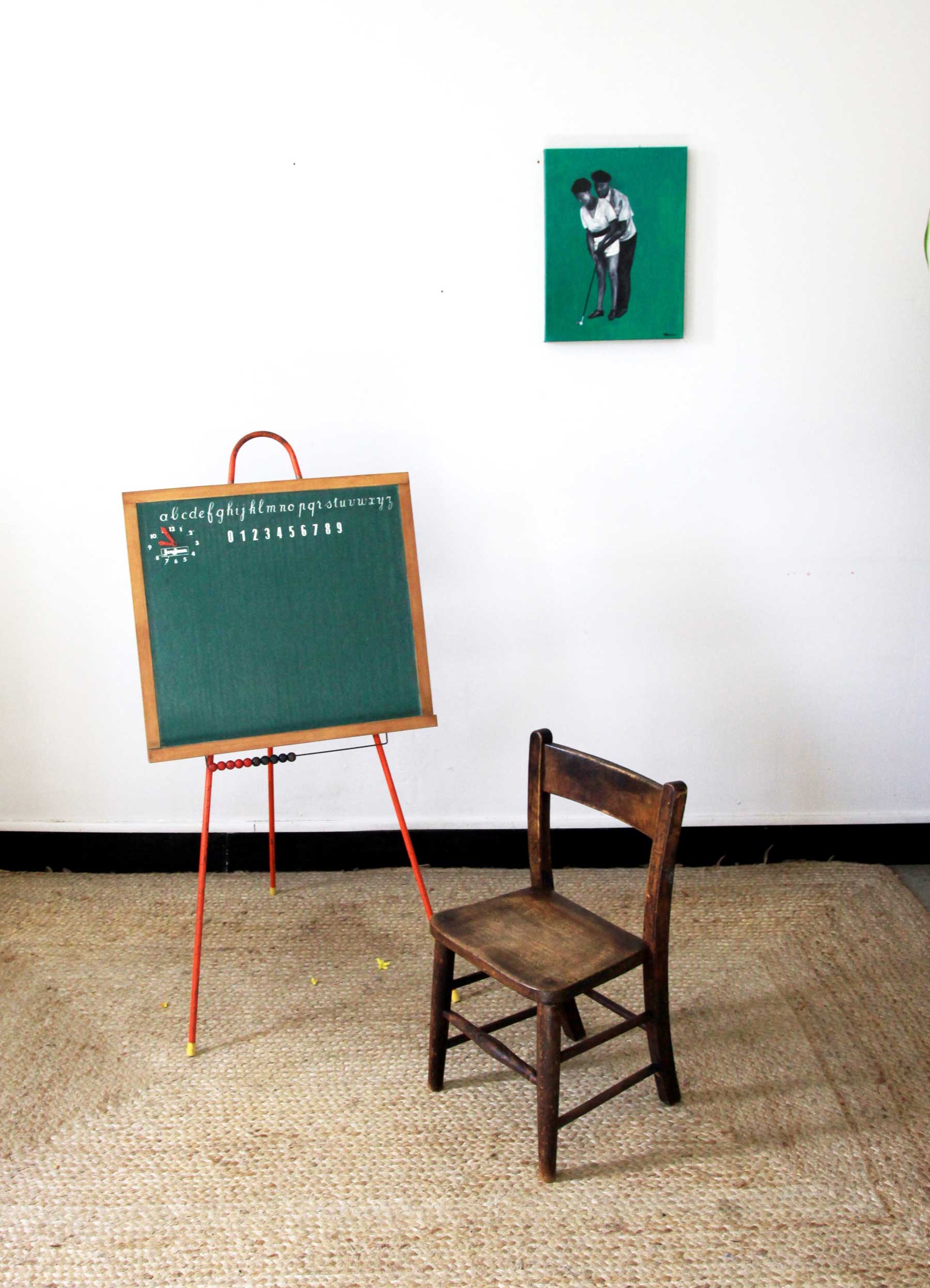 Tableau d'écolier vintage