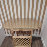 Rattan bistro table