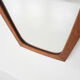 Scandinavian Modern teak mirror Denmark 1960’s 77x37cm