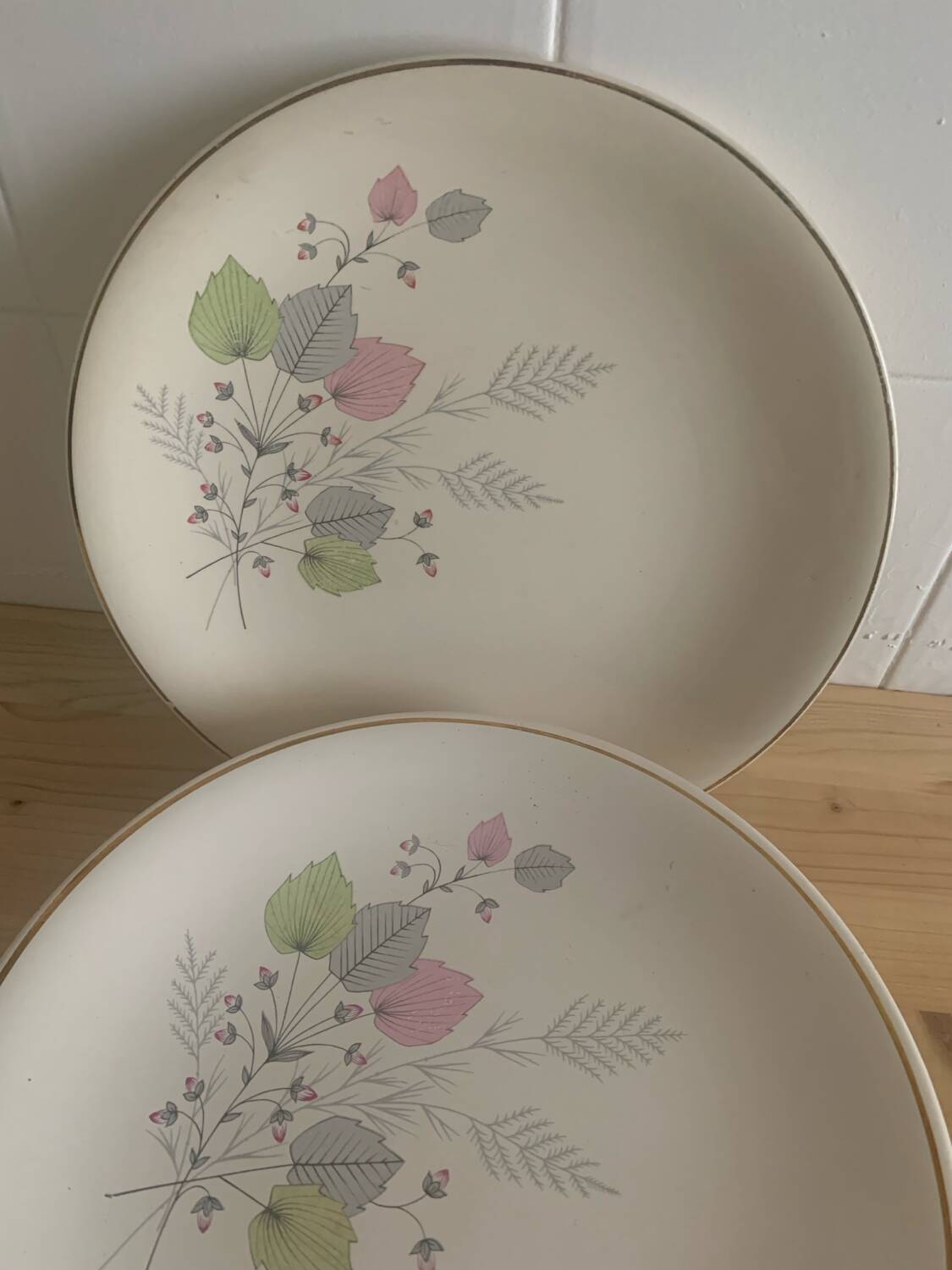 Vintage Longchamp earthenware plates