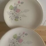 Assiettes faïence de Longchamp vintage