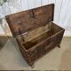 18th-century oak chest with Gothic decoration