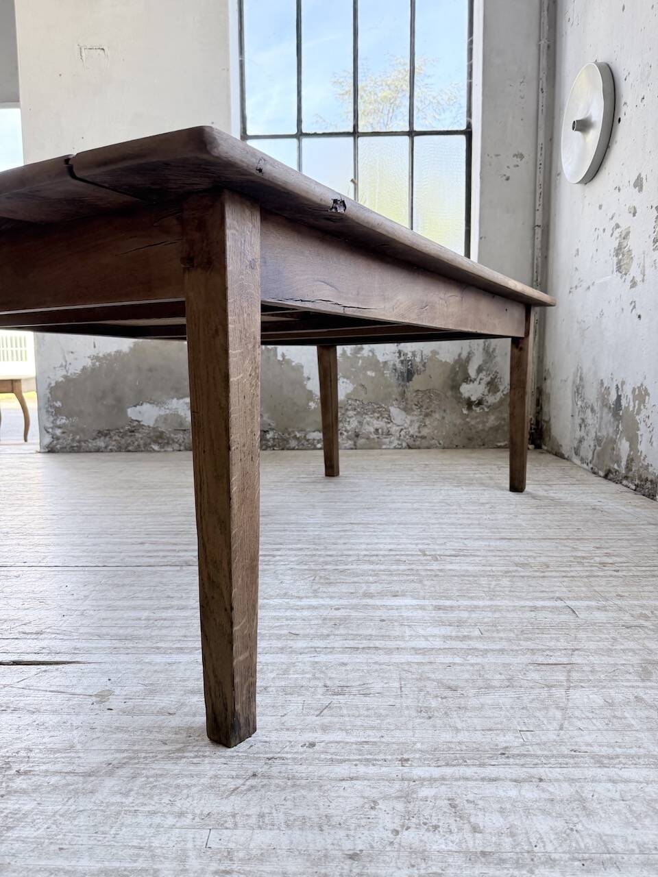 Oak farmhouse table 1950 212cm