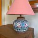 Painted ceramic table lamp
