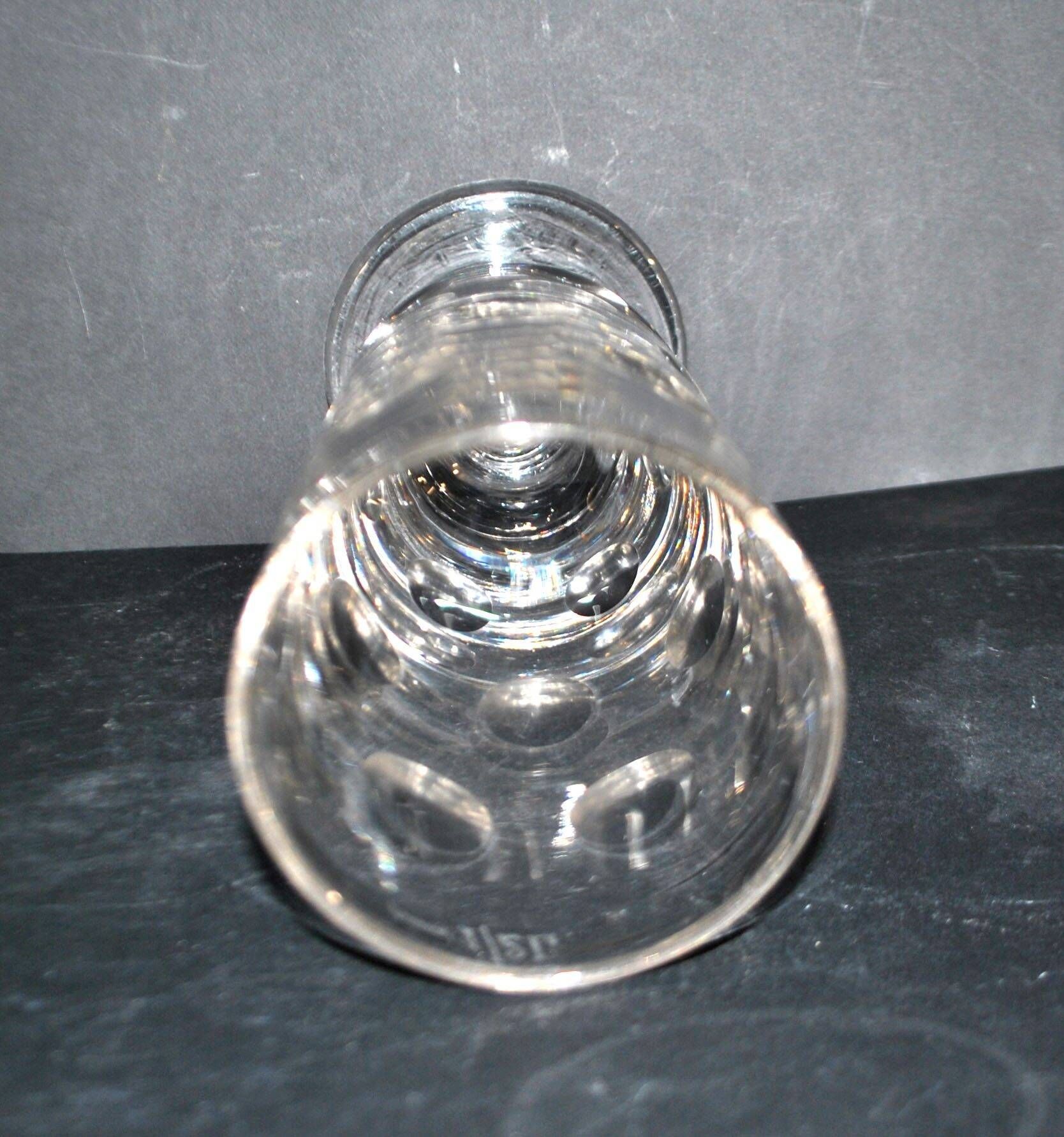 Antique thick cut glass beer mug – 50cl Bock BISTROT 1900 pint
