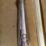 Art Deco dessert service covers in silver metal