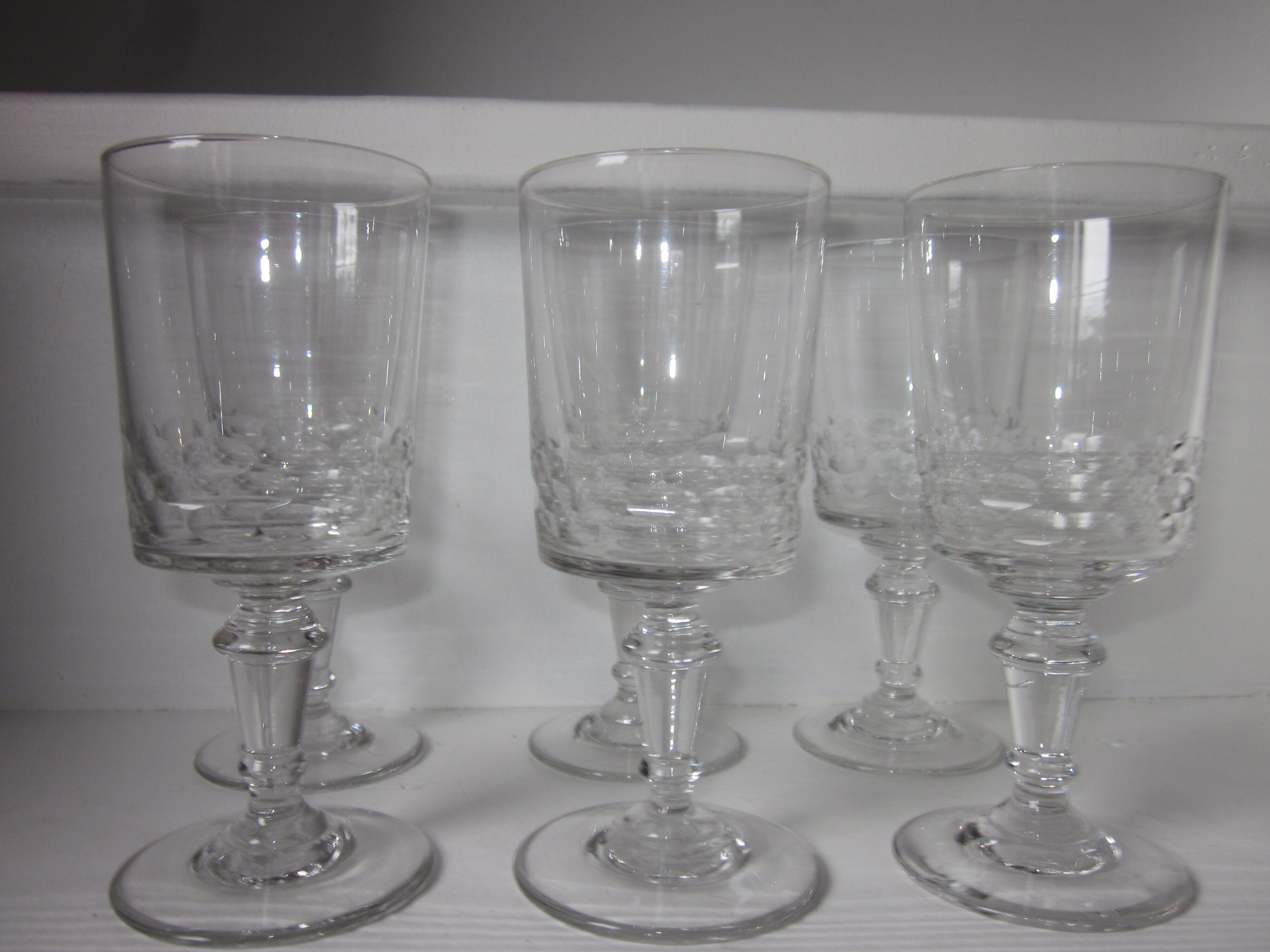 Set of 6 old glasses