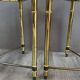 Pair of 20th Century Metal and Glass Side Tables