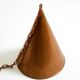 1960s cone pendant lamp in copper by th. valentiner copenhagen denmark