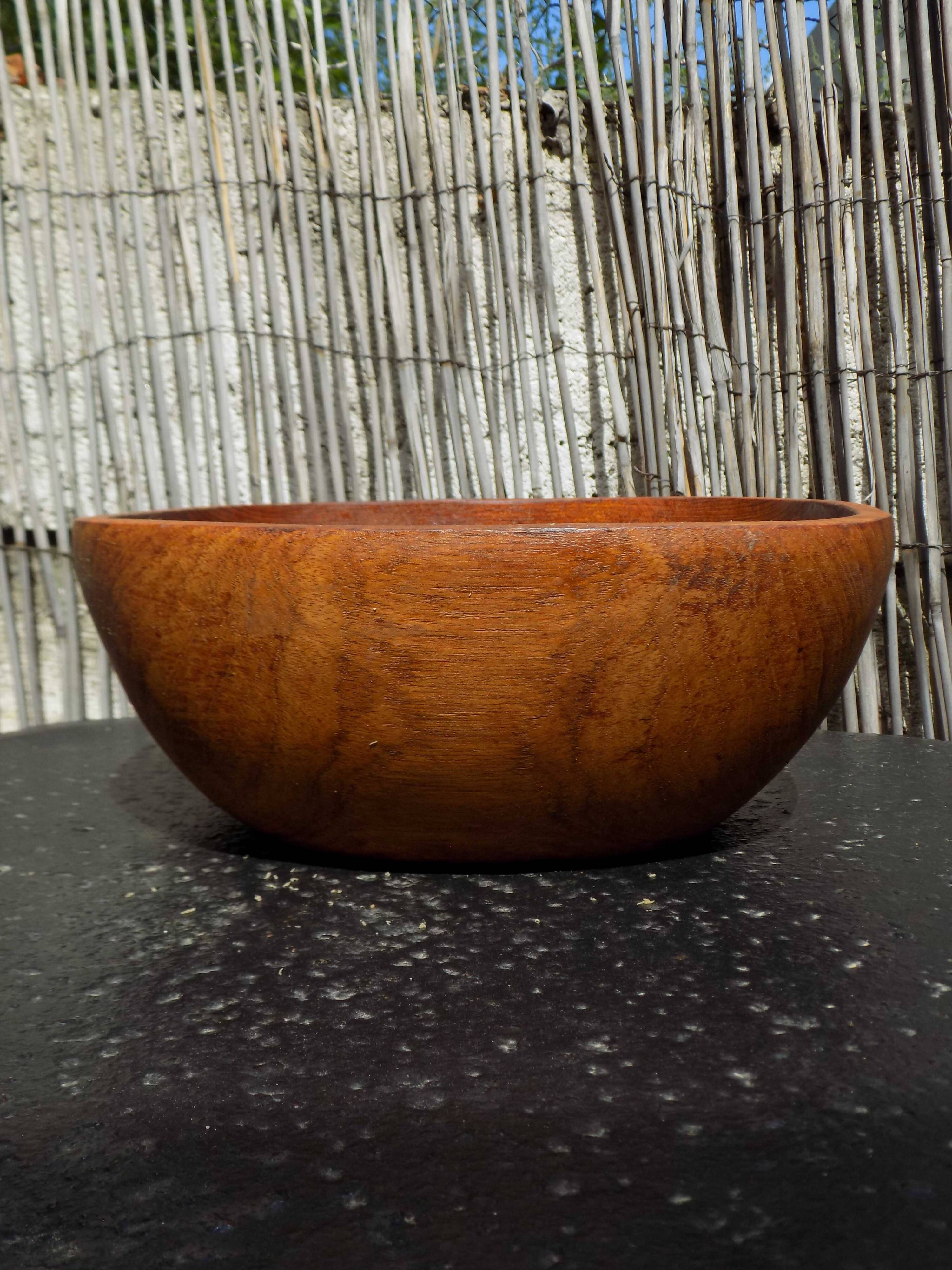 Wooden salad bowl