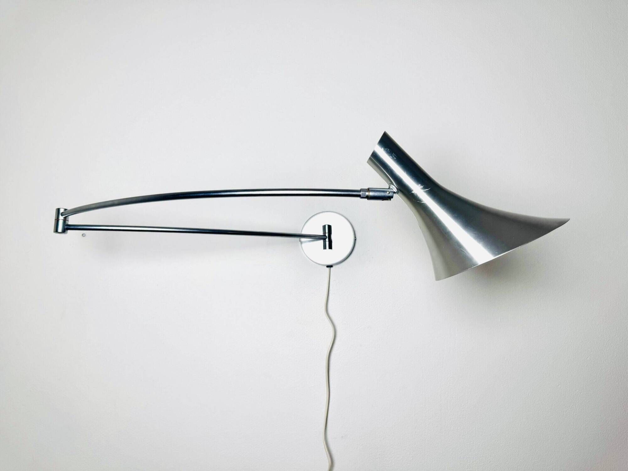 Trumpet Shade Swing Arm Wall Lamp By Hala Zeist, The Netherlands, 1980S