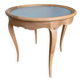 Solid cherry pedestal table