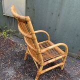 Vintage rattan armchair