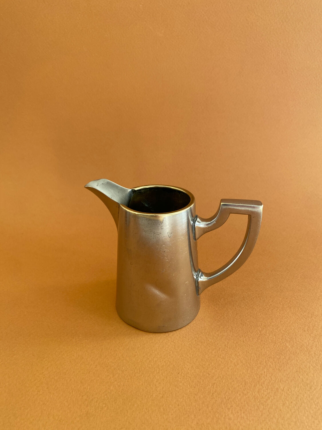 Silver metal teapot