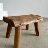 Stool in blond teak