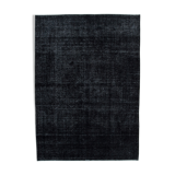 Handwoven persian overdyed 271 cm x 382 cm black wool carpet