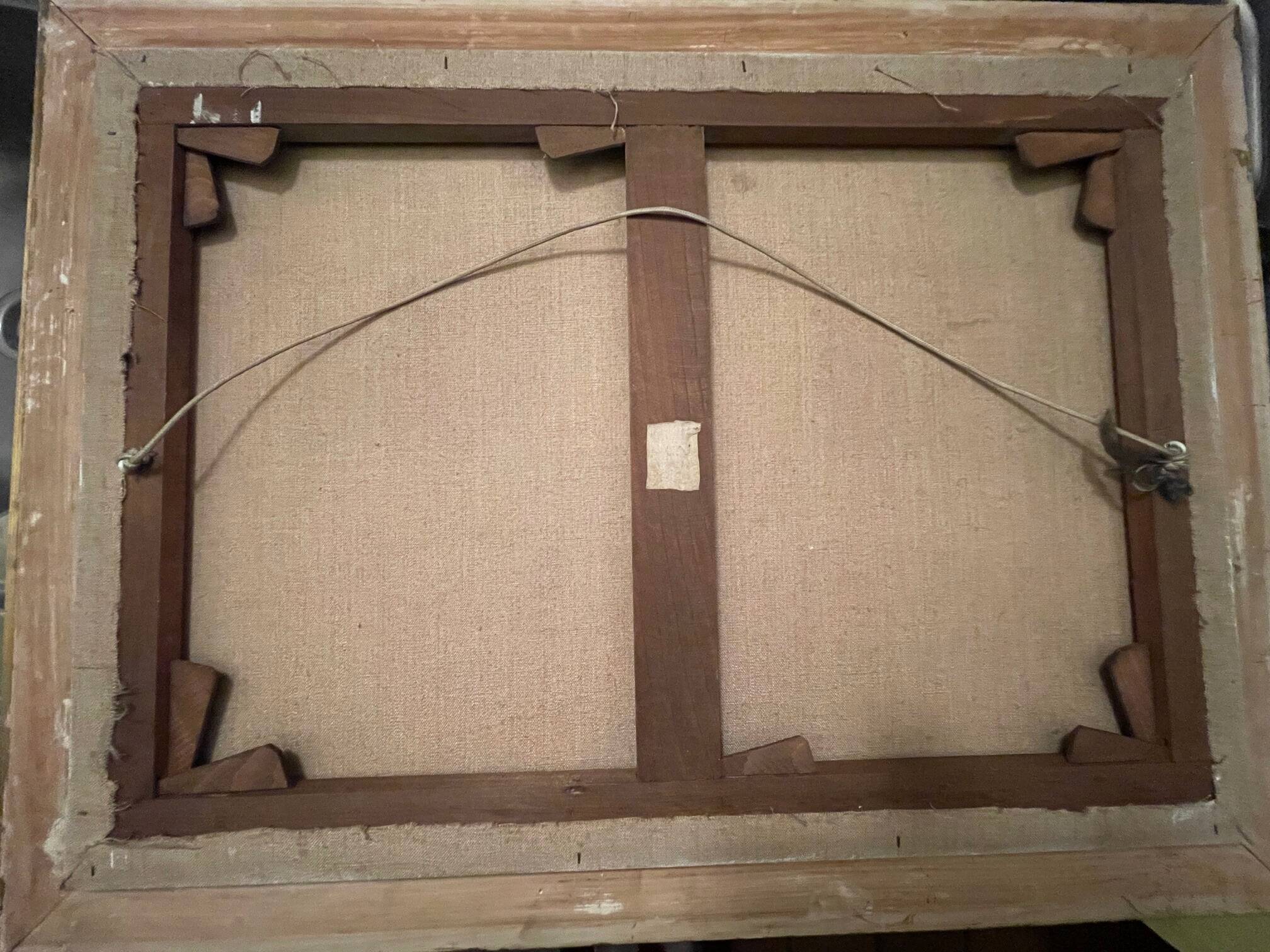 Oil painting on canvas bouquet of flowers g. dance