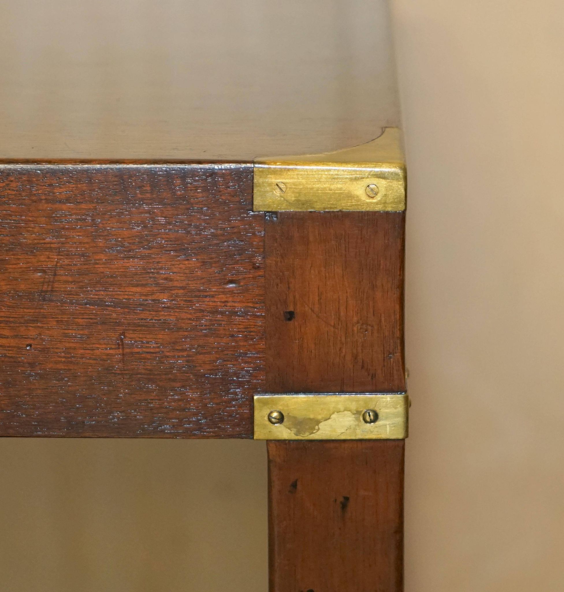 Kennedy military campaign desk Harrods in hardwood